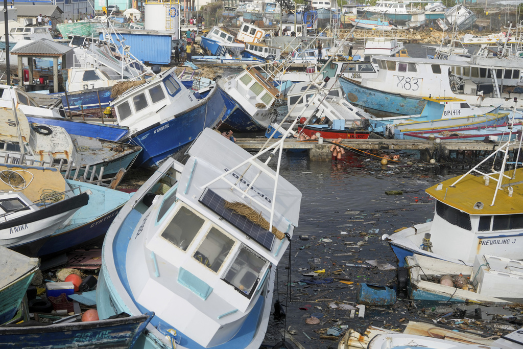 Hurricane Beryl rips through open waters after devastating the southeast Caribbean