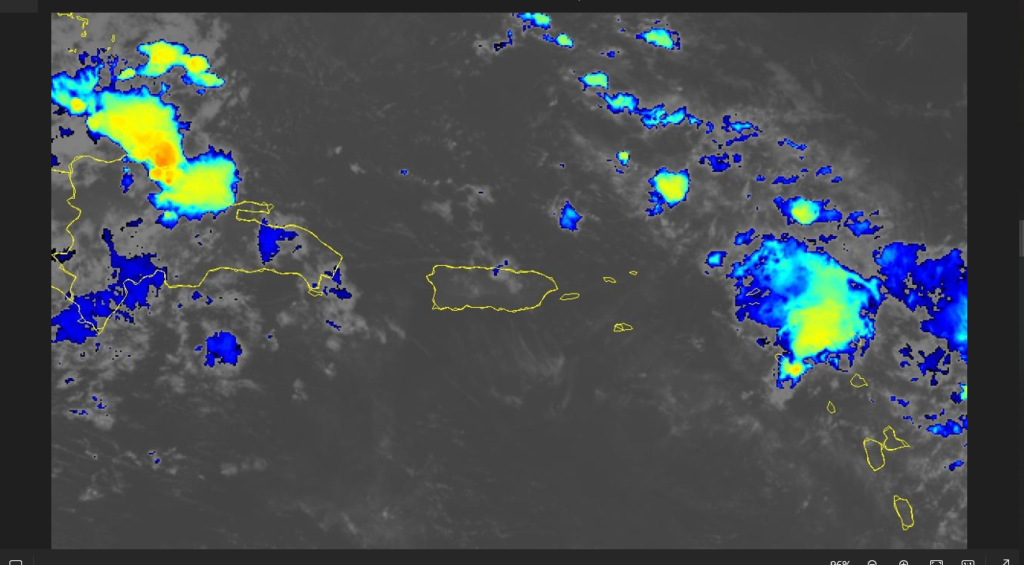 Upper level trough to bring low level moisture; rip current risk for St. Croix