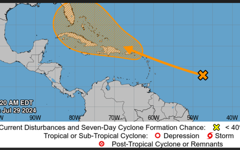 Tropical wave makes a beeline for the Caribbean