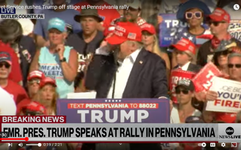 Secret Service rushes Trump offstage after shots fired at Pennsylvania rally