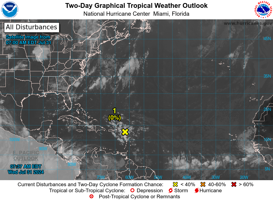 Tropical depression primed to form this weekend