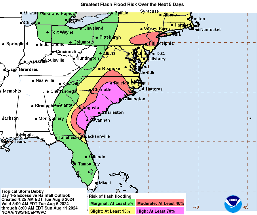 Tropical wave pushes northwest towards Cancun; Tropical Storm Debby over Georgia