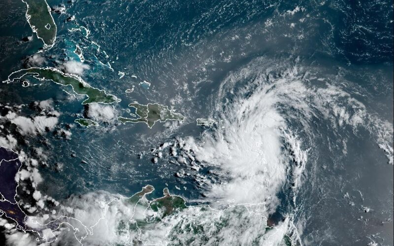 Tropical Storm Ernesto drenches northeast Caribbean and takes aim at