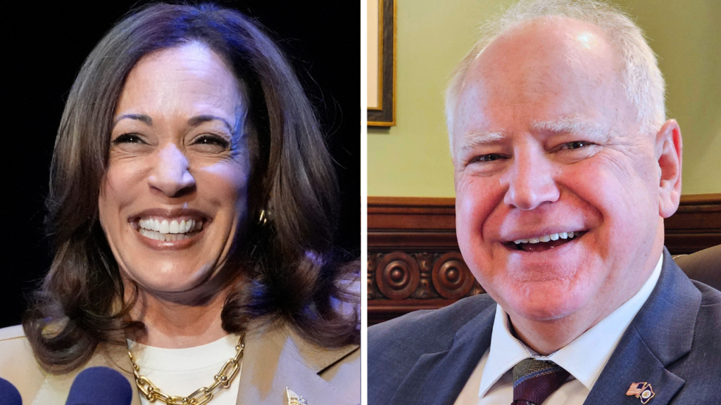 Kamala Harris picks Tim Walz as VP running mate for 2024 election