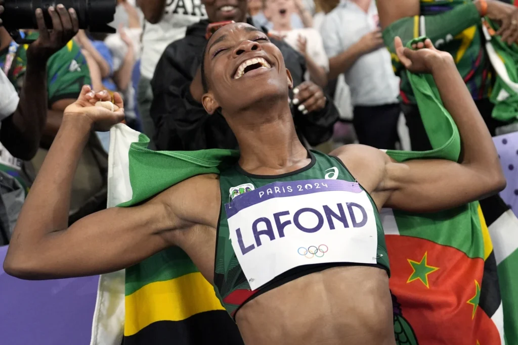 Triple jump champion Thea LaFond on winning Dominica’s first Olympic medal: ‘It’s a really big deal’