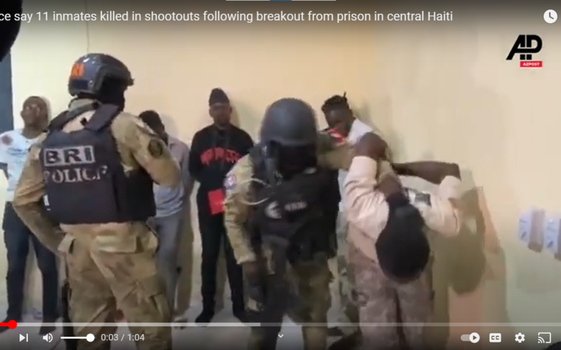 Police say 11 inmates killed in shootouts following breakout from prison in central Haiti