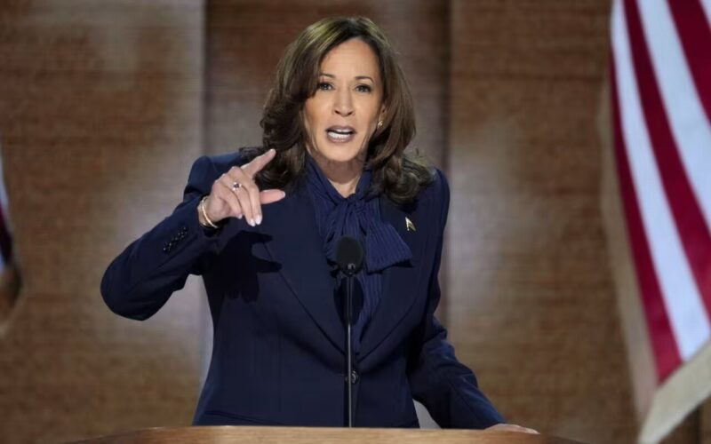 Harris summons Americans to reject political divisions and warns of consequences posed by a Trump win