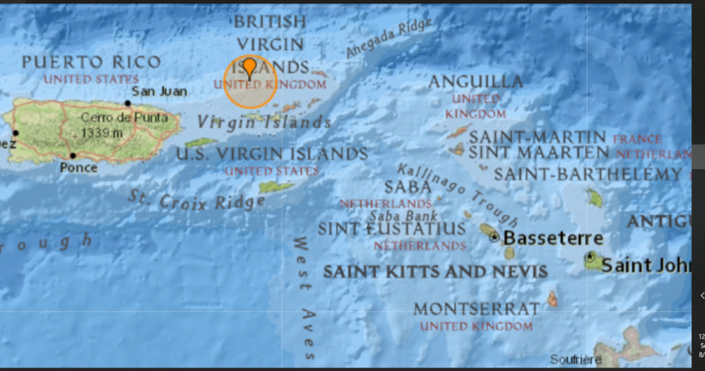 'Moderate' 3.7 magnitude earthquake strikes near St. Thomas