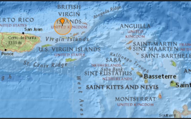 'Moderate' 3.7 magnitude earthquake strikes near St. Thomas