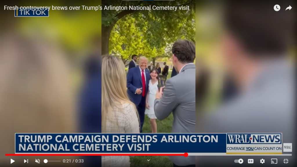 DON OF THE DEAD: Trump campaign was warned not to take photos at Arlington before altercation