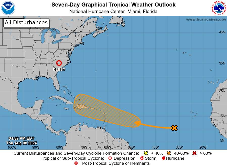 Hurricane Ernesto expected to form next week as it moves past the Antilles