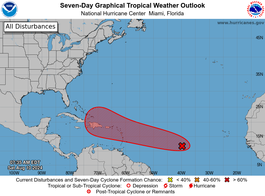 Folks from Martinique to Puerto Rico should start preparing for Hurricane Ernesto today, forecaster says