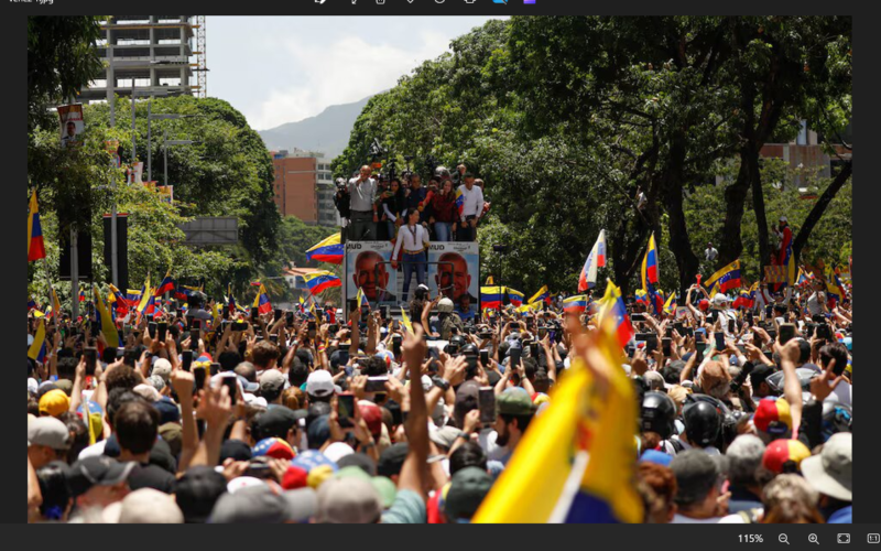 Venezuelans march over contested election, number of detained rises