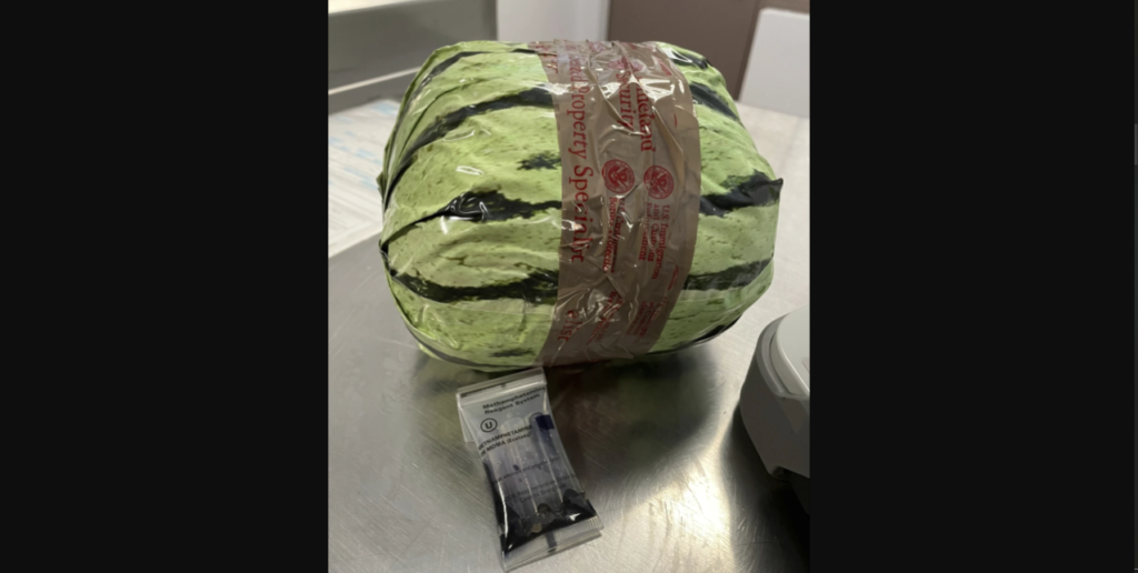 Methamphetamine disguised as shipment of watermelons seized at US-Mexico border in San Diego