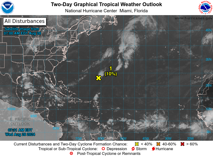 Tropical wave expected to move through the USVI and Puerto Rico tomorrow