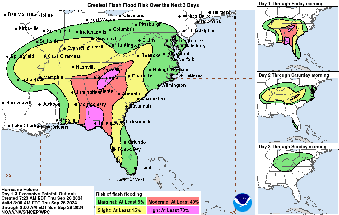 'Gargantuan' Hurricane Helene could bring 'catastrophic and deadly storm surge' to Florida Gulf Coast