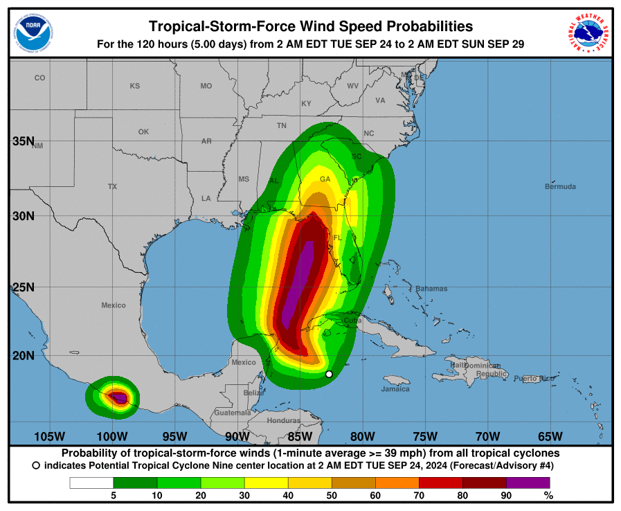 Hurricane, tropical storm watches issued for Florida ahead of possible