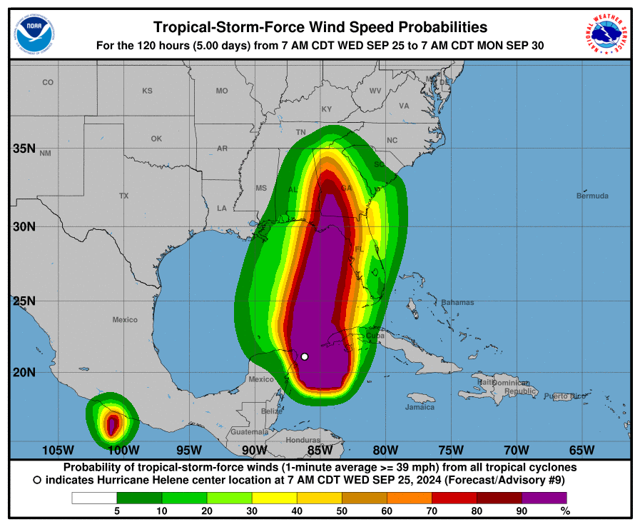 'Gargantuan' Hurricane Helene could bring 'catastrophic and deadly storm surge' to Florida Gulf Coast