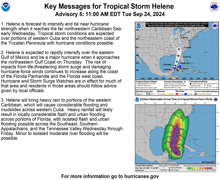 Tropical Storm Helene forms in Caribbean Sea