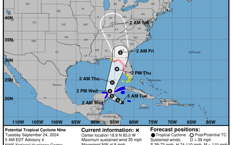 Hurricane, tropical storm watches issued for Florida ahead of possible