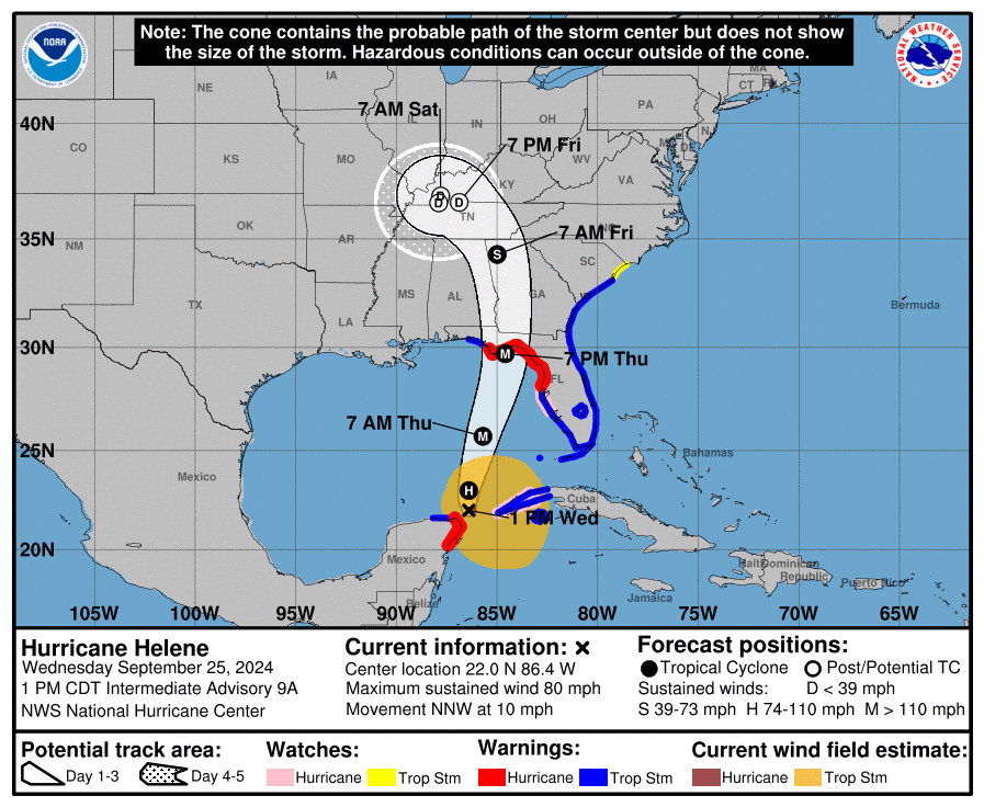 Hurricane Helene forms, set to slam Florida with 155 mph gusts, 18-foot storm surge