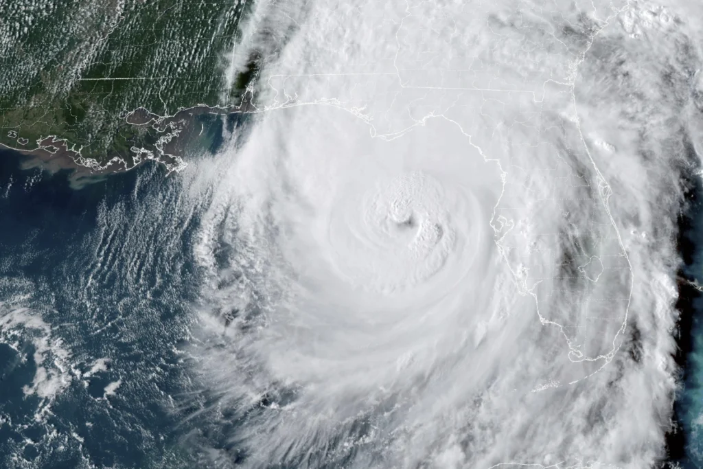 Helene makes landfall in northwestern Florida as a Category 4 hurricane