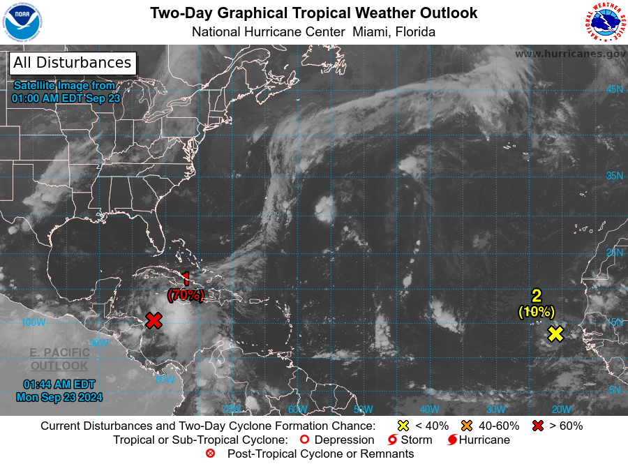 Increasing tropical threat between the Caribbean and Gulf this week