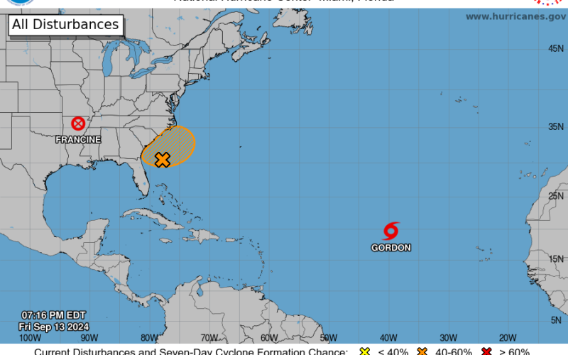 NHC monitoring Invest 94-L, another disturbance near the United States