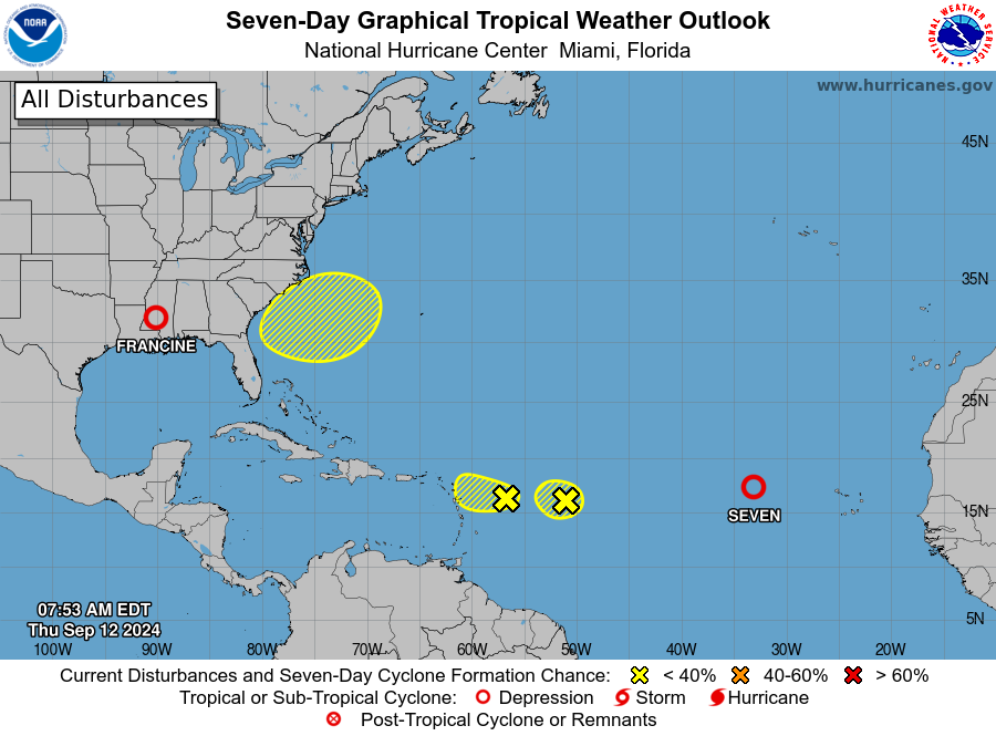 'Fish storm' Tropical Depression 7 could be a tropical storm today, NHC says