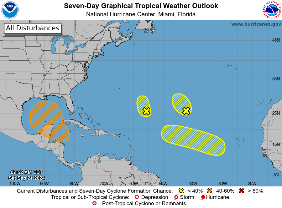 NHC monitoring 4 disturbances for signs of development