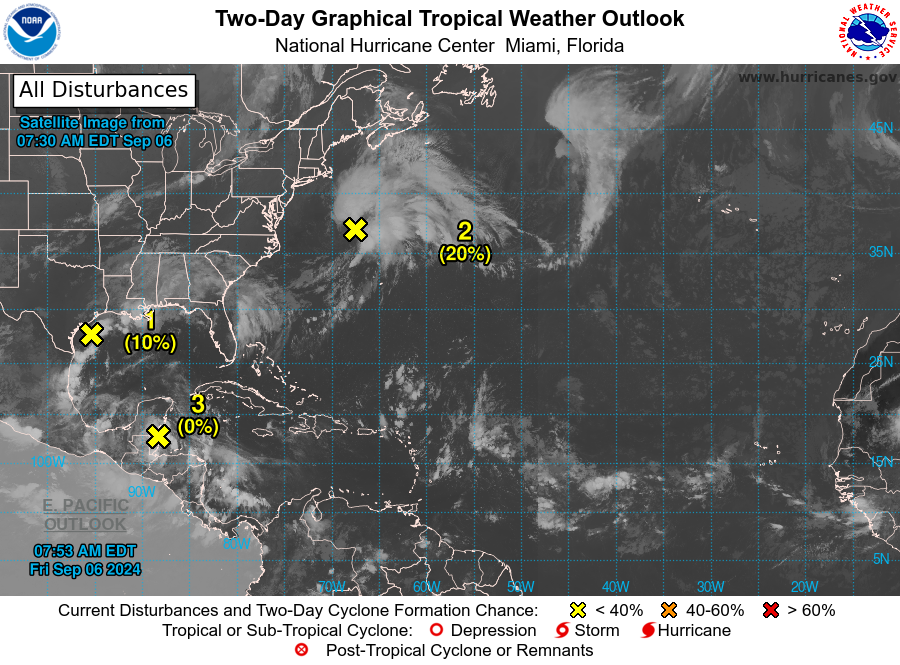 Four areas of potential development in the Atlantic