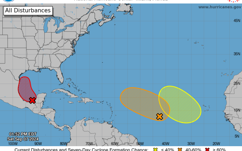 Dry air still impeding possible storm development