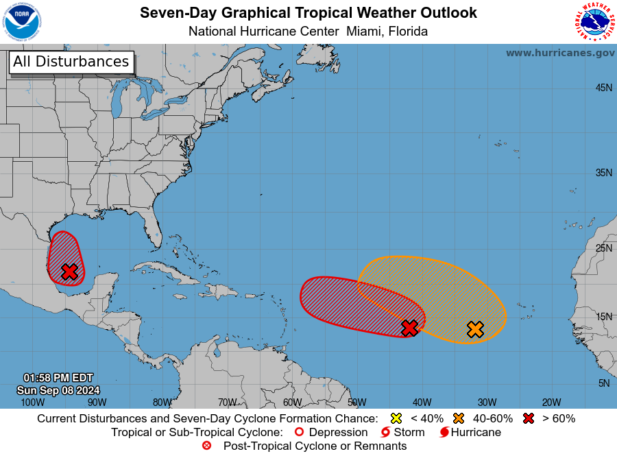 Invest 92-L could form into a tropical depression by tomorrow