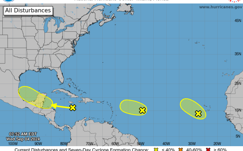 Dry air takes the starch out of disturbances