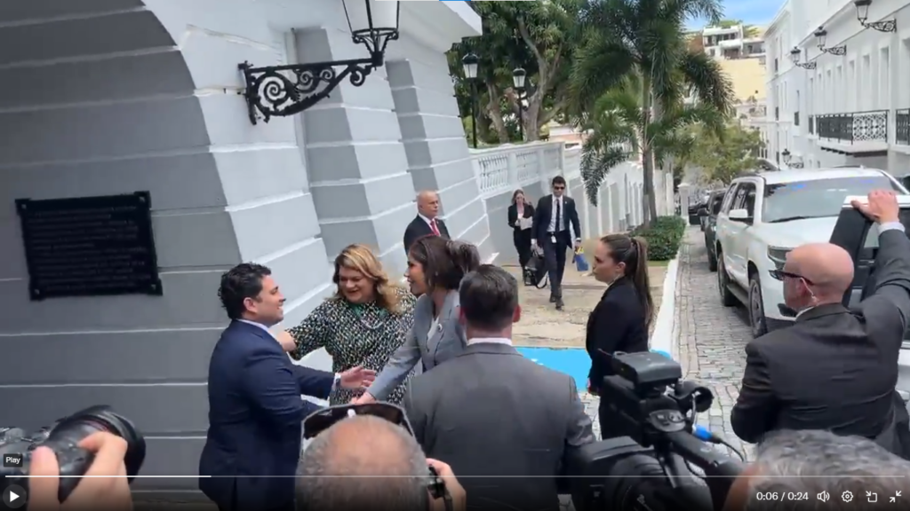 DHS Secretary Kristi Noem promises help in her first visit to Puerto Rico