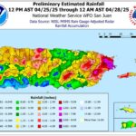 St. Croix: Mostly cloudy, with a couple of showers in the morning, high of 88