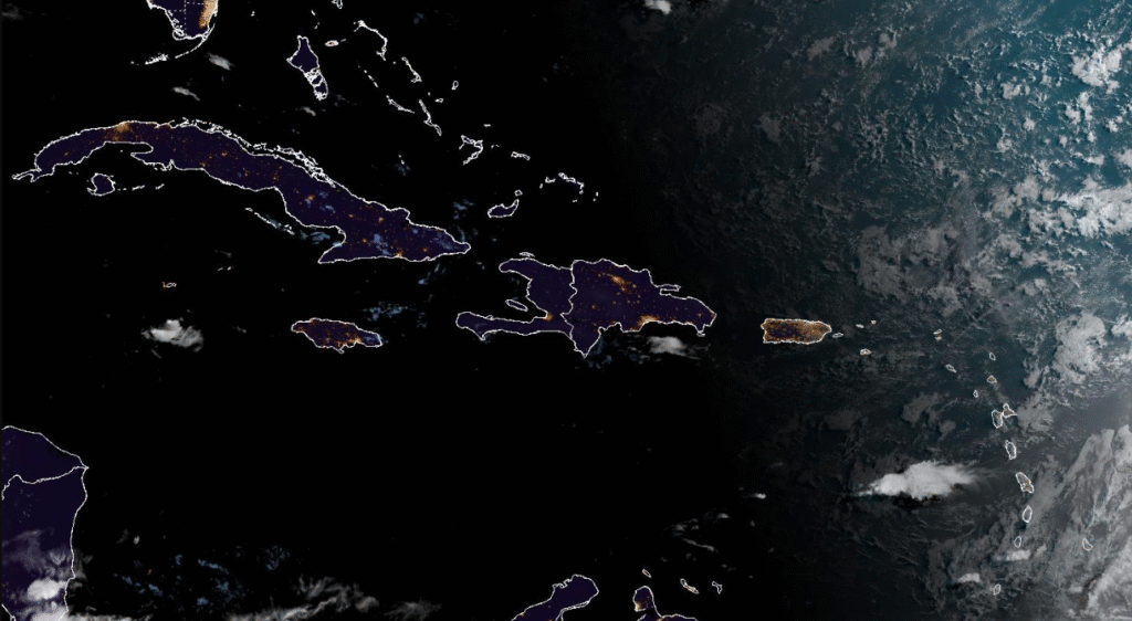 St. Croix: Partly sunny, breezy, couple of showers, high 89