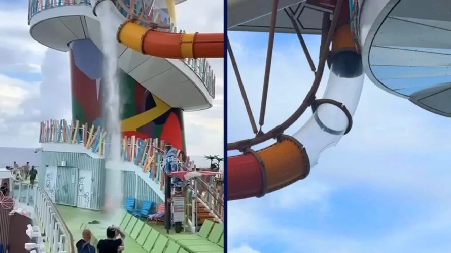 Royal Caribbean passenger plans to file lawsuit after water slide partially breaks, injuring him