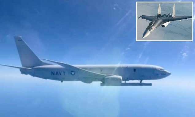 Russian jet buzzes U.S. anti-submarine spy plane near Ukraine