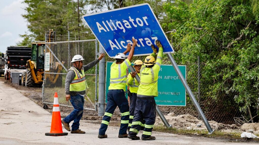 Top Florida official says ‘Alligator Alcatraz’ will likely be empty within days, email shows