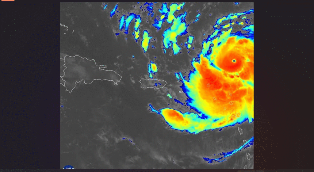 St. Croix: The outer rainbands of Erin will graze our area, high 86