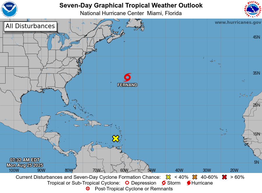 Windy, variable cloudiness with a morning shower in spots, high 91