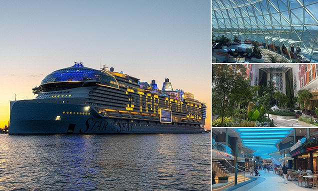 World’s LARGEST cruise ship proves to be a navigation nightmare as monstrous boat sets sail for first time