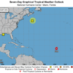 St. Croix: Intervals of clouds and sunshine with a thunderstorm, high 91