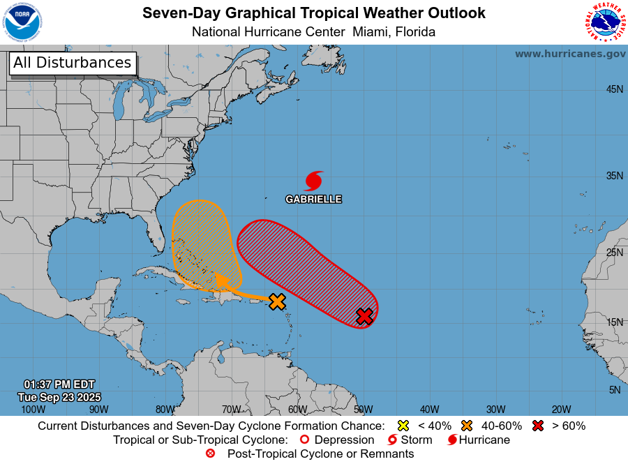 Two tropical depressions could threaten Bahamas, Caribbean this week