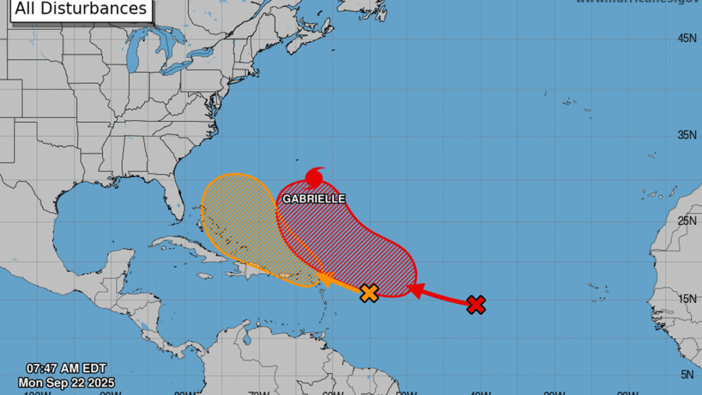 As Gabrielle strengthens, chances rise for two more storms to form soon