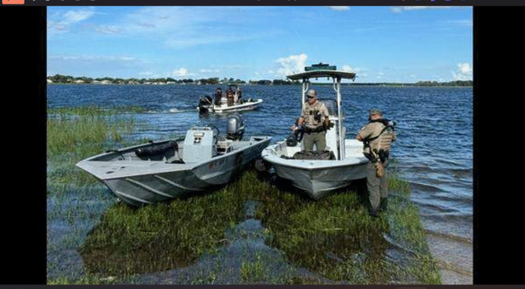Angler tries to save drowning companion after both fall off boat