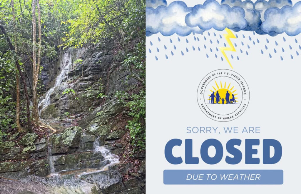 Heavy rains cause power outages and force widespread closures in the USVI