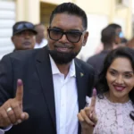Guyana’s president leads following general election in country awash in oil and gas wealth