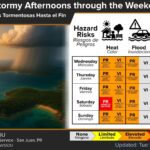 Partly sunny with a thunderstorm this morning, high 92, low 78
